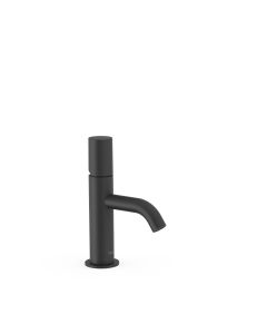 Grifo monomando para lavabo Tres Study Negro Mate