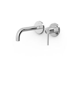 Pieza vista para cuerpo empotrado de lavabo Tres Study Cromo