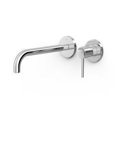 Pieza vista para cuerpo empotrado de lavabo Tres Study Cromo