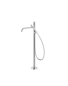 Grifo monomando a suelo para bañera y ducha Tres Study Cromo