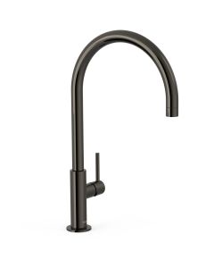 Grifo monomando XL con maneta lateral para lavabo Tres Study Negro Metalizado