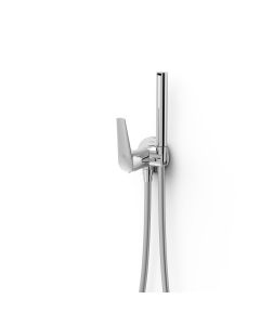 Grifo monomando empotrado con ducha para inodoro Tres Fuji Cromo