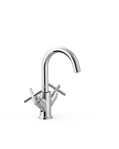 Grifo bimando para lavabo Tres Mont Blanc Cromo