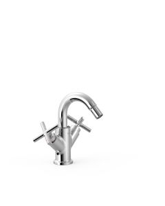 Grifo bimando para bidé Tres Mont Blanc Cromo