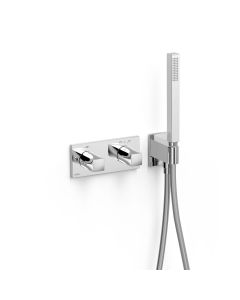 Grifo termostático empotrado de 2 vías B‑system Tres B-system Cromo