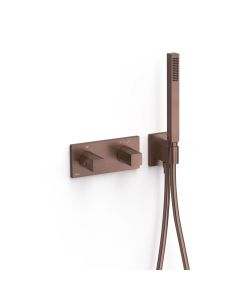 Grifo termostático empotrado de 2 vías B‑system Tres B-system Volcanic