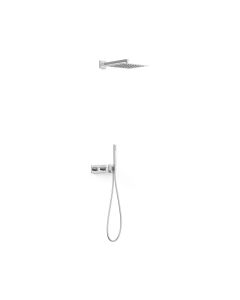 Kit de grifo termostático empotrado de 2 vías B‑system para ducha Tres B-system Cromo