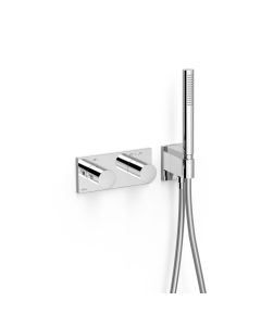 Grifo termostático empotrado de 2 vías B‑system Tres B-system Cromo