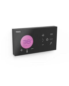 Control termostático electrónico empotrado de 2 vías Shower technology Tres Shower technology Negro Mate