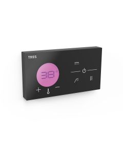 Control termostático electrónico empotrado de 3 vías Shower technology Tres Shower technology Negro Mate