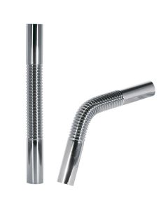 Tubo flexible corrugado para sifón telescópico tipo botella Tres Cromo