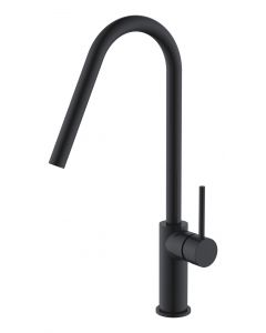 Grifo monomando de cocina IMEX serie Kenia acabado Negro Mate