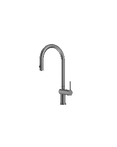 Grifo de cocina extraíble ósmosis Lazio black gun metal - IMEX