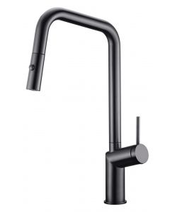 Grifo Monomando Cocina Extraíble IMEX Bonn Black Gun Metal