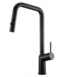 Grifo Monomando Cocina Extraíble IMEX Bonn Negro Mate