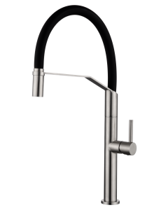Grifo Monomando Cocina Flexible IMEX Deva Acero S316