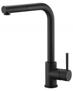 Grifo de cocina extraíble IMEX Malta Negro Mate
