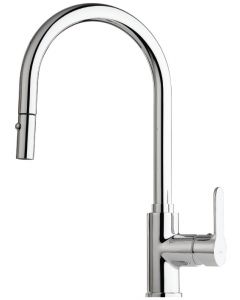 Grifo de cocina Luisina RCD285 - Monomando cromado con ducha
