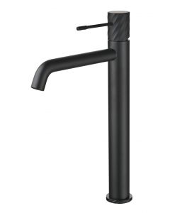 Grifo monomando lavabo alto IMEX Bless Palau negro mate vista principal