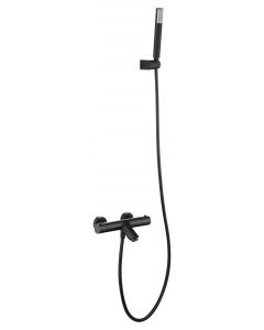 Kit ducha termostático IMEX Génova acabado negro mate - vista principal