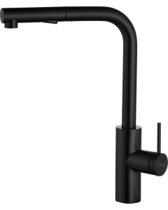 Grifo extraíble de cocina IMEX Oporto GCE030/NG negro mate