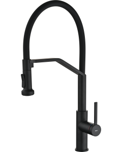 Grifo de cocina extraíble IMEX Véneto GCE029/NG negro mate
