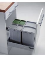 Sistema de almacenaje - Kit de cubos apropiado para gavetas entre 450 mm y 600 mm con tapete antideslizante. PV45-1