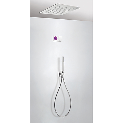 Kit electrónico de ducha termostático empotrado - Tres 09286552