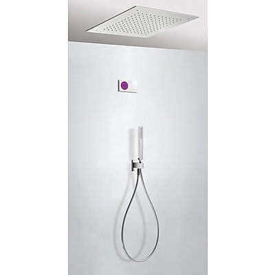 Kit electrónico de ducha termostático empotrado - Tres 09286561