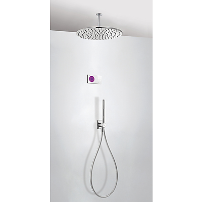 Kit electrónico de ducha termostático empotrado - Tres 09286567