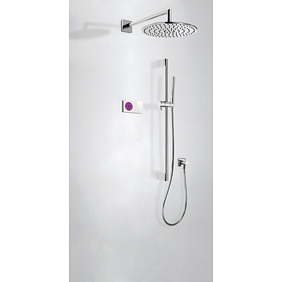 Kit electrónico de ducha termostático empotrado - Tres 09286568