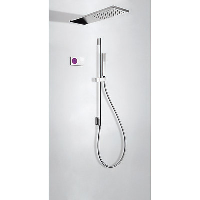 Kit electrónico de ducha termostático empotrado - Tres 09286580