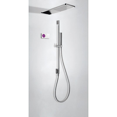 Kit electrónico de ducha termostático empotrado - Tres 09286582