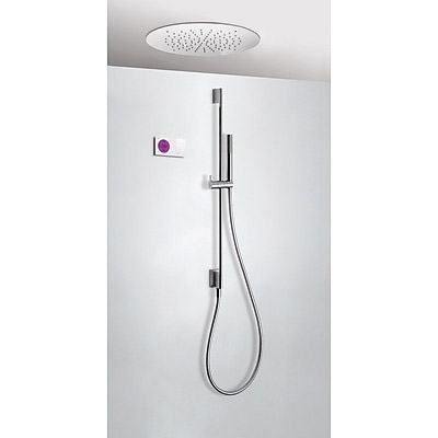 Kit electrónico de ducha termostático empotrado - Tres 09286583