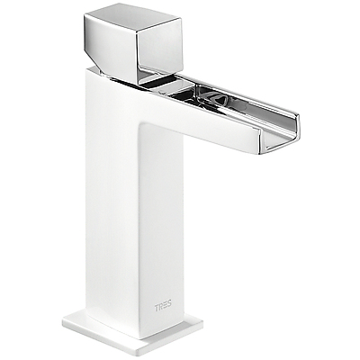 Grifo Monomando lavabo con caño cascada libre.  - Tres 20211002BLD