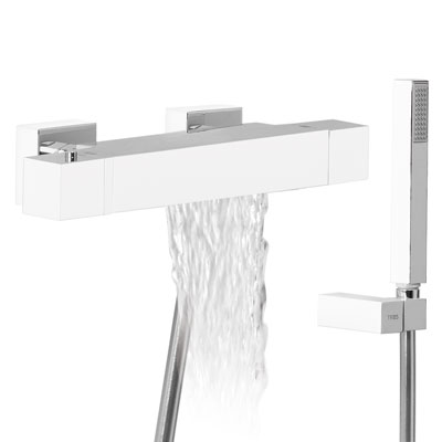 Bañera-ducha termostática con cascada.  - Tres 20217409BL