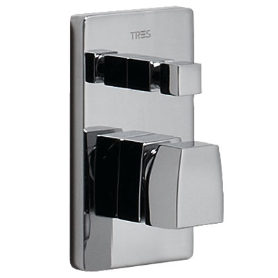 Grifo Monomando empotrar (2 vías)  - Tres 20218002