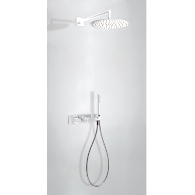 Kit de ducha termostático empotrado (2 vías).
 - Tres 20735201TBL