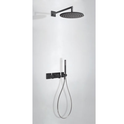 Kit de ducha termostático empotrado (2 vías).
 - Tres 20735201TNE