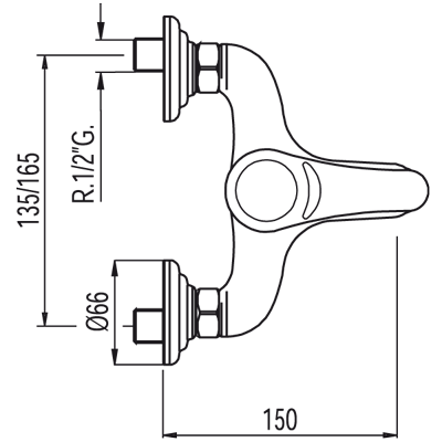 Grifo Monomando bañera - Tres 14217002