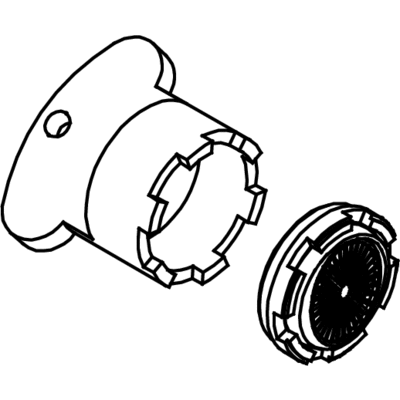 Aireador orientable + llave Macho 24/100  - Tres 29961006