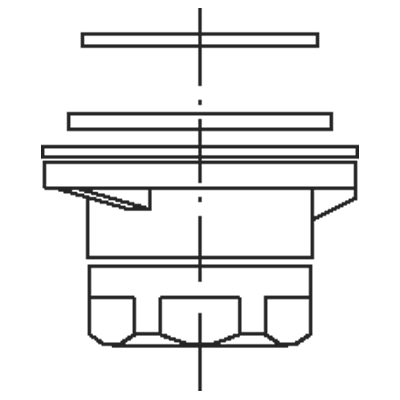 Conjunto fijación para fregadero - Tres 9630430